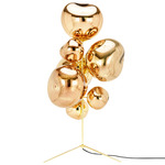 Melt Chandelier LED Floor Lamp - Gold / Gold