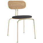 Curious Dining Chair - Brass / Shadow