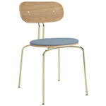 Curious Dining Chair - Brass / Bright Skies
