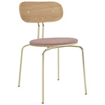 Curious Dining Chair - Brass / Stone Rose