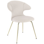 Time Flies Dining Chair - Brass / White Sands
