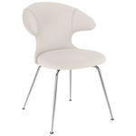 Time Flies Dining Chair - Chrome / White Sands