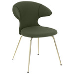 Time Flies Dining Chair - Brass / Racing Green
