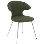 Time Flies Dining Chair - Chrome / Racing Green