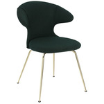 Time Flies Dining Chair - Brass / Calm Seas