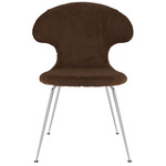 Time Flies Dining Chair - Chrome / Teddy Brown