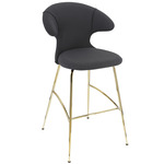 Time Flies Stool - Brass / Shadow