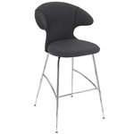Time Flies Stool - Chrome / Shadow