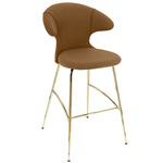 Time Flies Stool - Brass / Caramel
