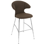 Time Flies Stool - Chrome / Mocca