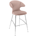 Time Flies Stool - Chrome / Stone Rose