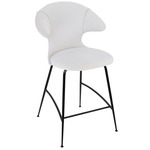 Time Flies Stool - Black / Sterling