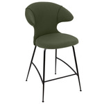 Time Flies Stool - Black / Racing Green