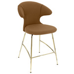 Time Flies Stool - Brass / Caramel