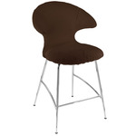Time Flies Stool - Chrome / Teddy Brown