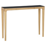 Heart'N'Soul Console Table - Obsidian Black / Light Oak