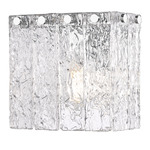 Glacier Wall Sconce - Chrome / Clear