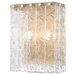 Glacier Wall Sconce - Modern Gold / Clear