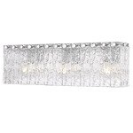 Glacier Bathroom Vanity Light - Chrome / Clear