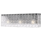 Glacier Bathroom Vanity Light - Matte Black / Clear