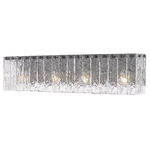 Glacier Bathroom Vanity Light - Matte Black / Clear