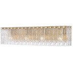 Glacier Bathroom Vanity Light - Modern Gold / Clear