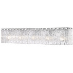 Glacier Bathroom Vanity Light - Chrome / Clear