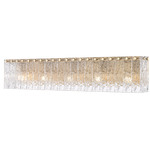 Glacier Bathroom Vanity Light - Modern Gold / Clear