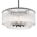 Glacier Pendant - Matte Black / Clear