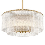 Glacier Pendant - Modern Gold / Clear