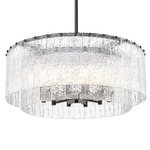Glacier Pendant - Matte Black / Clear