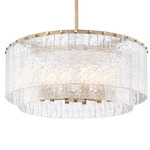 Glacier Pendant - Modern Gold / Clear