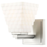 Annalise Wall Sconce - Brushed Nickel / Matte Opal