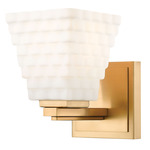 Annalise Wall Sconce - Modern Gold / Matte Opal