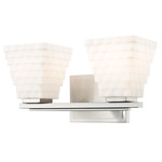 Annalise Bathroom Vanity Light - Brushed Nickel / Matte Opal