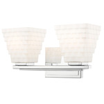 Annalise Bathroom Vanity Light - Chrome / Matte Opal