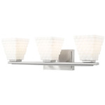 Annalise Bathroom Vanity Light - Brushed Nickel / Matte Opal