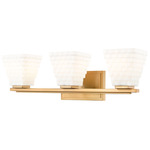 Annalise Bathroom Vanity Light - Modern Gold / Matte Opal
