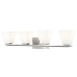 Annalise Bathroom Vanity Light - Brushed Nickel / Matte Opal