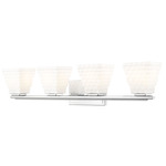 Annalise Bathroom Vanity Light - Chrome / Matte Opal