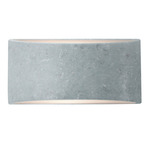 Ambiance Tapered Arc Wall Sconce - Textured Faux Concrete