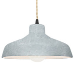 Radiance Loft Pendant - Matte Black / Textured Faux Concrete