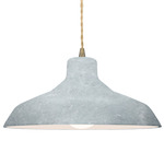 Radiance Loft Pendant - Antique Brass / Textured Faux Concrete