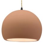 Radiance Globe Pendant - Matte Black / Adobe