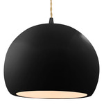 Radiance Globe Pendant - Matte Black / Matte Black