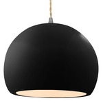 Radiance Globe Pendant - Brushed Nickel / Matte Black