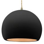 Radiance Globe Pendant - Antique Brass / Carbon / Champagne Gold
