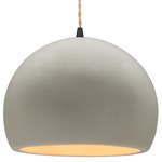 Radiance Globe Pendant - Matte Black / Matte White
