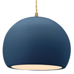 Radiance Globe Pendant - Antique Brass / Midnight Sky