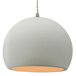 Radiance Globe Pendant - Antique Brass / Matte White / Champagne Gold